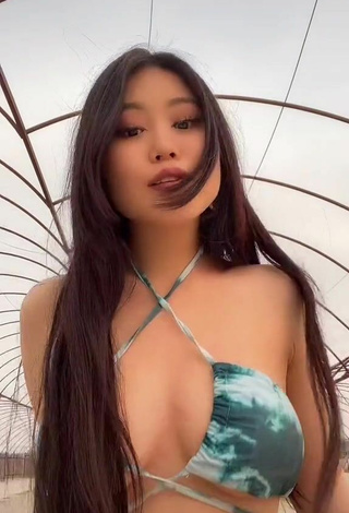 3. Titillating Ayushieva Erzhena in Bikini Top (Underboob)