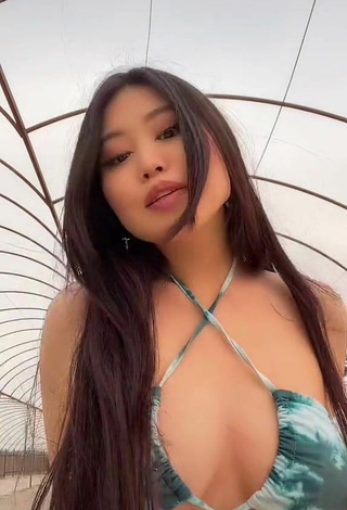 5. Titillating Ayushieva Erzhena in Bikini Top (Underboob)