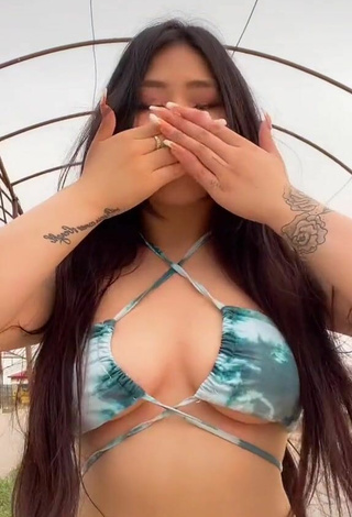 3. Luscious Ayushieva Erzhena in Bikini Top