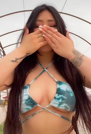 4. Luscious Ayushieva Erzhena in Bikini Top