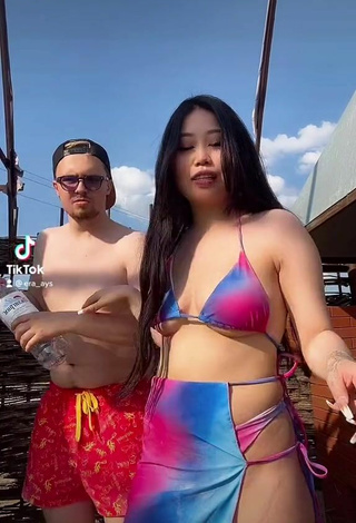 2. Hottie Ayushieva Erzhena in Bikini (Underboob)