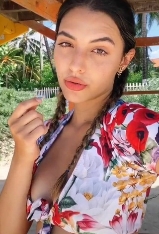 5. Cute Isabela Delgado Urreta in Floral Bikini