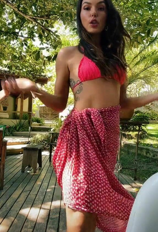 Hot Isis Valverde in Pink Bikini Top