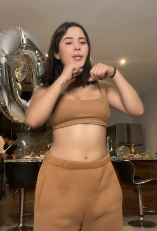 Hot Michel Chavez in Beige Crop Top