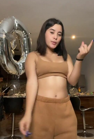 3. Hot Michel Chavez in Beige Crop Top