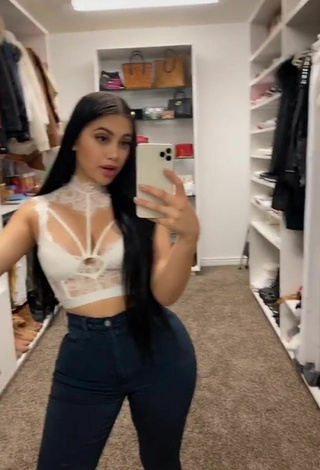 Seductive Jailyne Ojeda Ochoa in White Crop Top