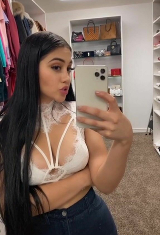 2. Seductive Jailyne Ojeda Ochoa in White Crop Top