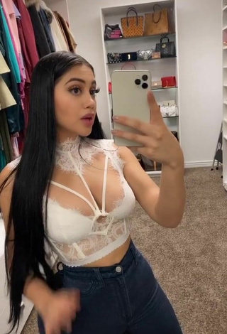 4. Seductive Jailyne Ojeda Ochoa in White Crop Top