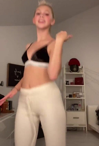 2. Sultry Jordyn Jones in Black Sport Bra