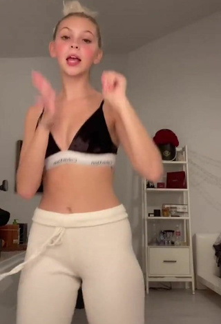 4. Sultry Jordyn Jones in Black Sport Bra