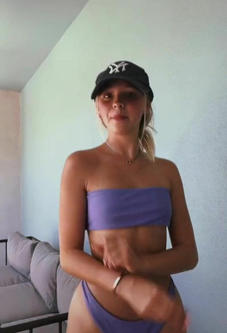 2. Luscious Jordyn Jones in Purple Bikini