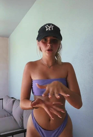 3. Luscious Jordyn Jones in Purple Bikini