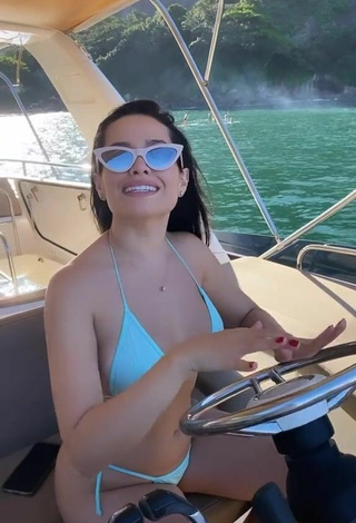 2. Sultry Juliette Freire in White Bikini on a Boat