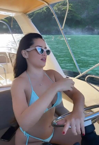 5. Sultry Juliette Freire in White Bikini on a Boat