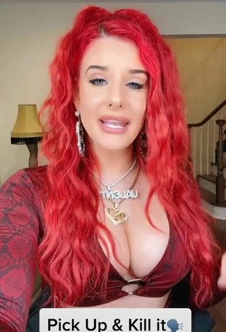 1. Luscious Justina Valentine Shows Cleavage in Crop Top