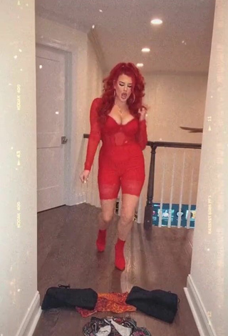 2. Hottie Justina Valentine Shows Cleavage in Crop Top