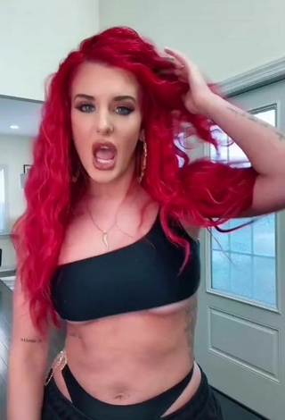 5. Cute Justina Valentine in Black Bikini (Underboob)