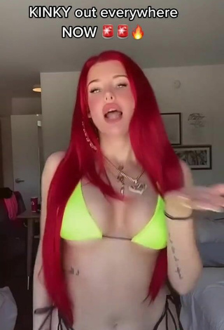 5. Titillating Justina Valentine in Lime Green Bikini