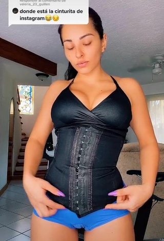 Luscious Karla Bustillos in Black Sport Bra