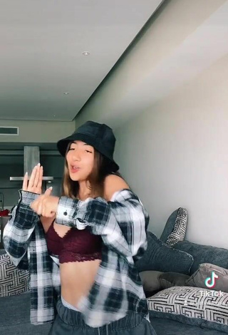 4. Luscious Katia Vlogs in Brown Crop Top