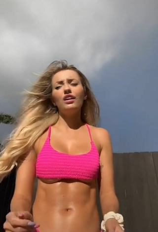 4. Sexy Katie Angel in Pink Bikini (Underboob)