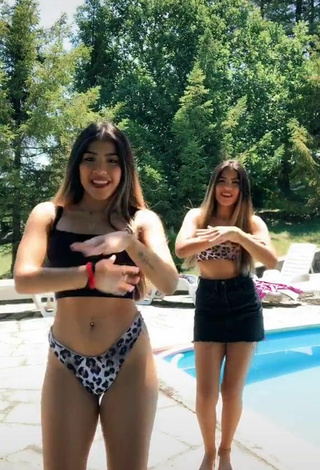 3. Titillating Melissa & Cassandra Tejada in Bikini Top at the Pool