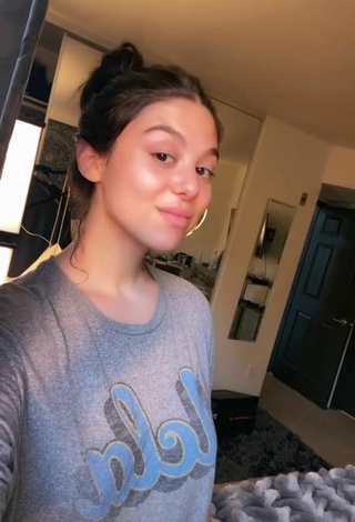 Sultry Kira Kosarin in Black Crop Top