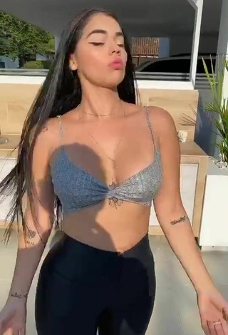 Luscious Nathalia Segura Mena in Black Leggings and Bouncing Boobs