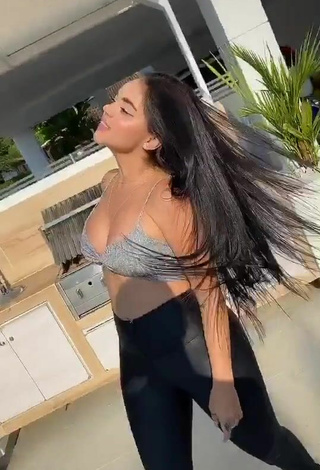 3. Luscious Nathalia Segura Mena in Black Leggings and Bouncing Boobs