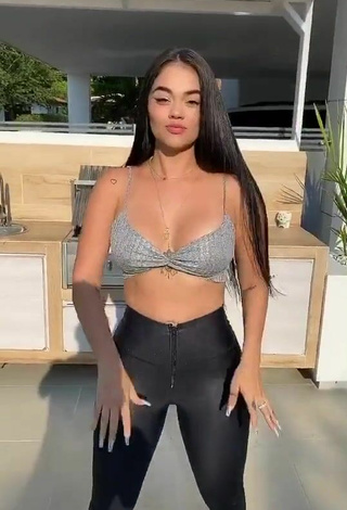 5. Luscious Nathalia Segura Mena in Black Leggings and Bouncing Boobs