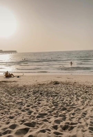 4. Sultry Diana in Thong at the Beach