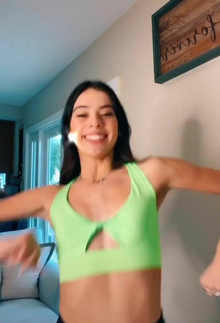 3. Cute Lauren Kettering in Green Crop Top