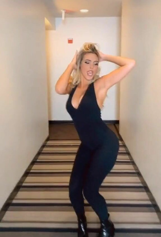 3. Sultry Lele Pons in Black Overall