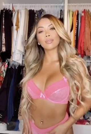 4. Sultry Liane Valenzuela in Pink Lingerie