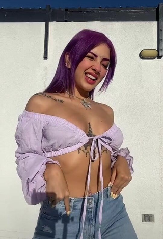 Luscious Lilacoloridas in Purple Crop Top