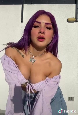 4. Luscious Lilacoloridas in Purple Crop Top