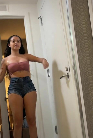 2. Luscious Malu Trevejo in Pink Tube Top