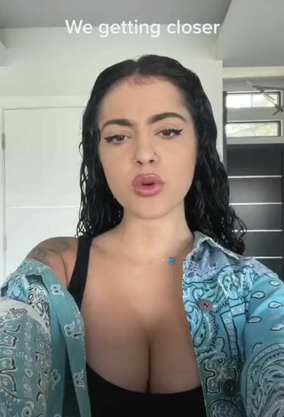 3. Elegant Malu Trevejo Shows Cleavage