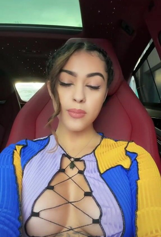 3. Titillating Malu Trevejo Shows Cleavage in Crop Top