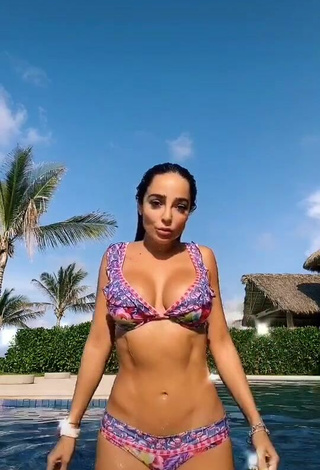 4. Cute Manelyk González in Bikini at the Pool