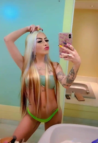 3. Luscious Mirella Fernandez in Green Bikini