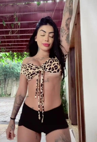 4. Sexy Mirella Fernandez in Leopard Bikini