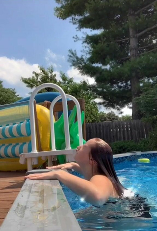 4. Sweetie Mikaila Murphy Shows Butt at the Pool