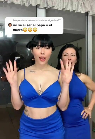 5. Sweet Natalia in Cute Blue Crop Top