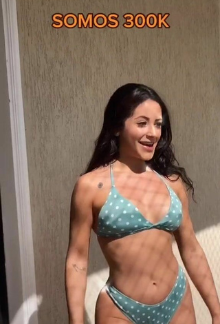 2. Nathalia Valente in Sexy Polka Dot Bikini