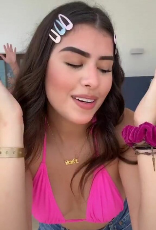 2. Luscious Nicole García in Pink Bikini Top