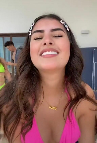 3. Luscious Nicole García in Pink Bikini Top