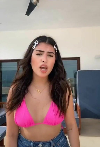 5. Titillating Nicole García in Pink Bikini Top