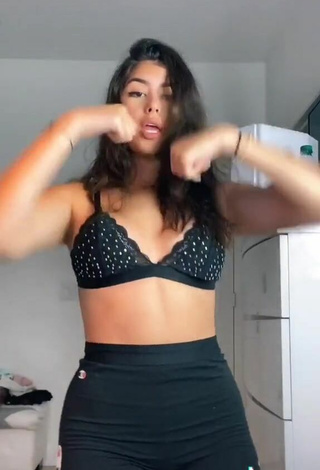 3. Sultry Nicole García in Black Bra