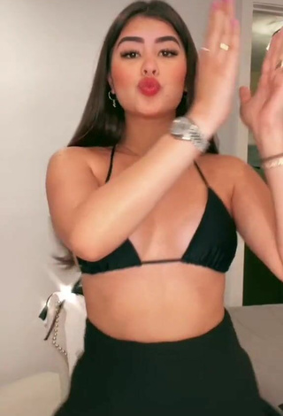 Sweetie Nicole García in Black Bikini Top